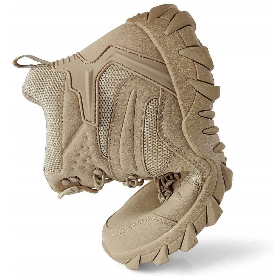 BUTY TREKKINGOWE TAKTYCZNE WOJSKOWE WODOODPORNE KHAKI ROZMIAR 44 - obrazek 4