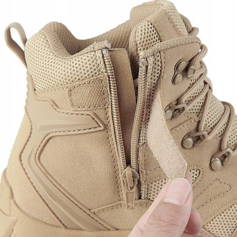 BUTY TREKKINGOWE TAKTYCZNE WOJSKOWE WODOODPORNE KHAKI ROZMIAR 44 - obrazek 5