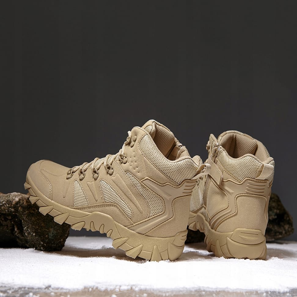 BUTY TREKKINGOWE TAKTYCZNE WOJSKOWE WODOODPORNE KHAKI ROZMIAR 44 - obrazek 7