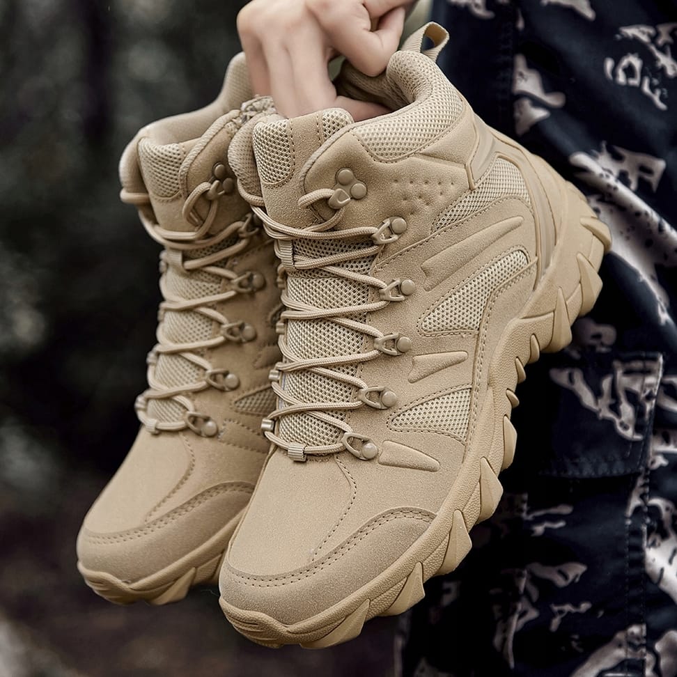BUTY TREKKINGOWE TAKTYCZNE WOJSKOWE WODOODPORNE KHAKI ROZMIAR 44 - obrazek 8