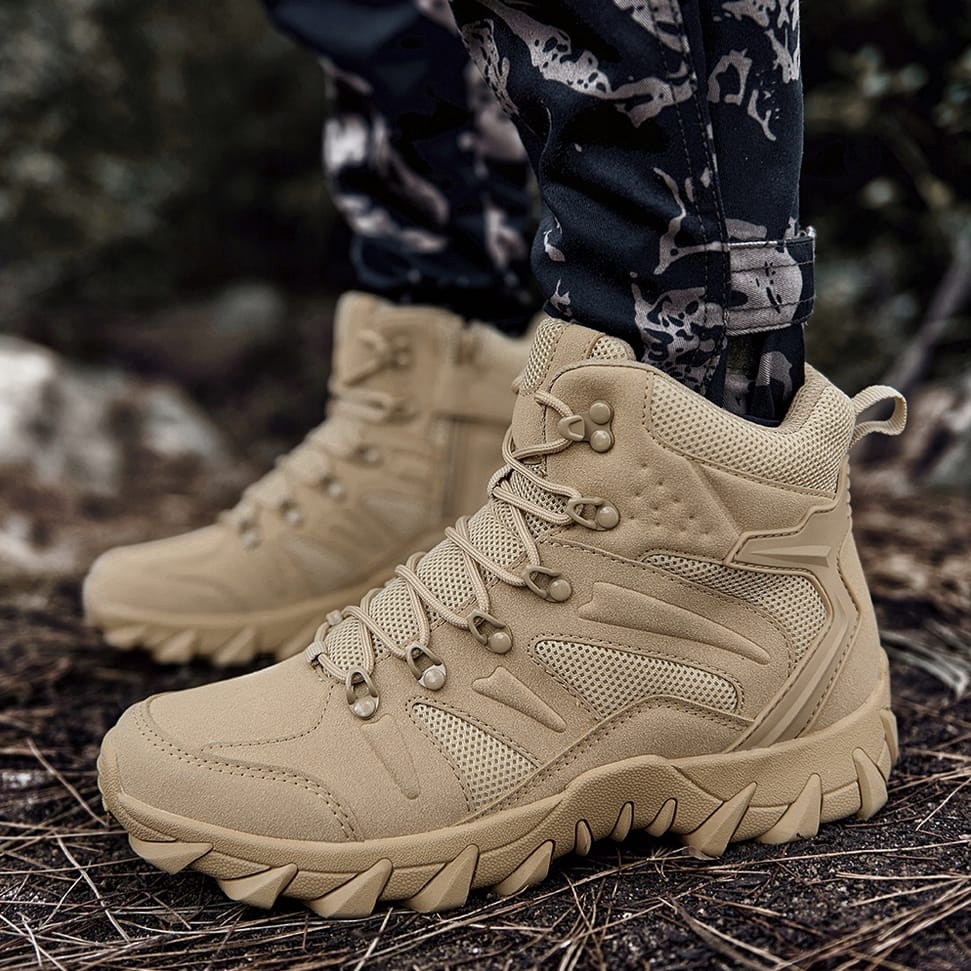 BUTY TREKKINGOWE TAKTYCZNE WOJSKOWE WODOODPORNE KHAKI ROZMIAR 44 - obrazek 9