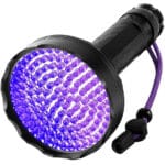 LATARKA TAKTYCZNA AKUMULATOROWA SZPERACZ UV LED DO KLIMATYZACJI BURSZTYNU USB 128LED