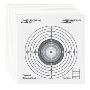 TARCZE STRZELECKIE GRUBE NUMEROWANE 140X140MM ZESTAW 100SZT