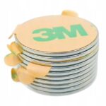 MAGNES NEODYMOWY PŁYTKOWY KLEJ 3M SAMOPRZYLEPNY 20X1MM 10SZT