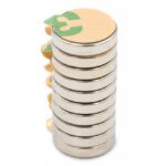 MAGNES NEODYMOWY PŁYTKOWY KLEJ 3M SAMOPRZYLEPNY 10X2MM 10SZT