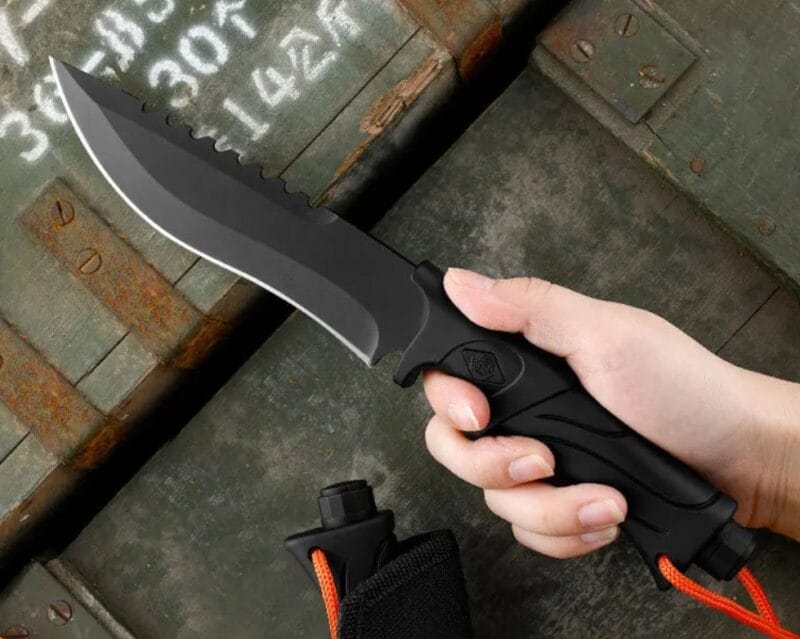 NÓŻ WOJSKOWY TAKTYCZNY MYŚLIWSKI POKROWIEC 27CM - obrazek 8