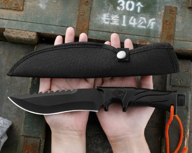 NÓŻ WOJSKOWY TAKTYCZNY MYŚLIWSKI POKROWIEC 27CM - obrazek 12
