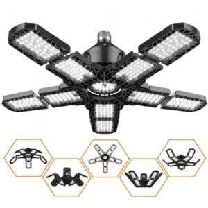LAMPA WARSZTATOWA LED SUFITOWA ROBOCZA PLAFON DO GARAŻU ŻARÓWKA PREMIUM E27 120W