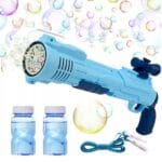 ZABAWKA PISTOLET NA BAŃKI DLA DZIECI DINOZAUR MASZYNA BAZOOKA DO BANIEK MYDLANYCH LED XXL