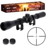 LUNETA CELOWNICZA 4×20 CELOWNIK OPTYCZNY KRZYŻ WYSOKI MONTAŻ