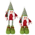 KRASNAL SKRZAT GNOM NARCIARZ ŚWIĄTECZNY TELESKOPOWY FIGURKA DEKORACJA OZDOBA 54CM