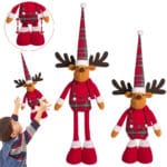 RENIFER ŚWIĄTECZNY TELESKOPOWY ŁOŚ RENIFER MIKOŁAJ ŚWIĄTECZNY FIGURKA OZDOBA RENIFER 75CM