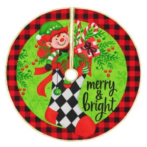 DYWANIK POD CHOINKĘ MATA DYWAN NA PREZENTY OKRĄGŁY DUŻY 80CM