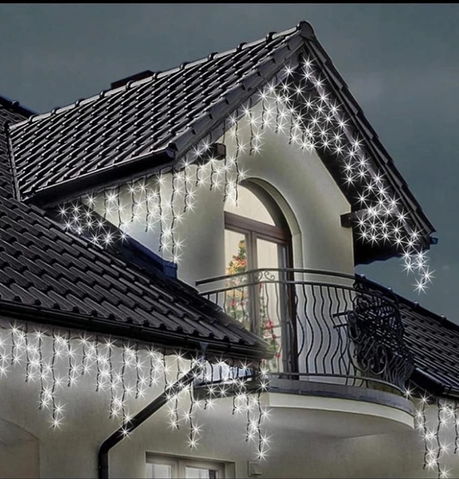 SOPLE 500 LED GRUBE ZEWNĘTRZNE LAMPKI BIAŁY ZIMNY IP44 PROGRAMATOR 8 TRYBÓW 17M PREMIUM - obrazek 5