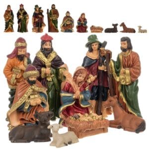 FIGURKI DO SZOPKI BOŻONARODZENIOWEJ SZOPKA OZDOBA ŚWIĄTECZNA 10 EL