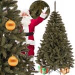 CHOINKA SZTUCZNA PE ŚWIERK KAUKASKI GĘSTA JAK PRAWDZIWA PREMIUM 220CM