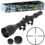 LUNETA CELOWNICZA 4X28 CELOWNIK OPTYCZNY WYSOKI MONTAŻ KRZYŻ