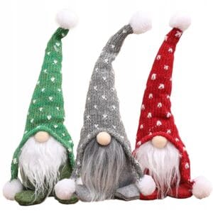 SKRZAT KRASNAL ŚWIĄTECZNY GNOM POD CHOINKĘ ZABAWKA MIKOŁAJ OZDOBA ŚWIĄTECZNA 28CM