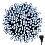 LAMPKI CHOINKOWE 300 LED WEWNĘTRZNE FLASH BIAŁY ZIMNY 22M PREMIUM