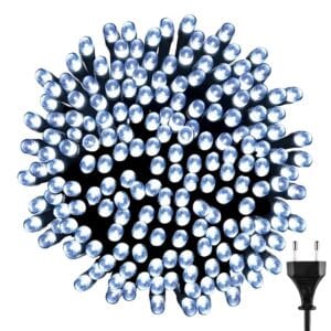 LAMPKI CHOINKOWE 300 LED WEWNĘTRZNE FLASH BIAŁY ZIMNY 22M PREMIUM