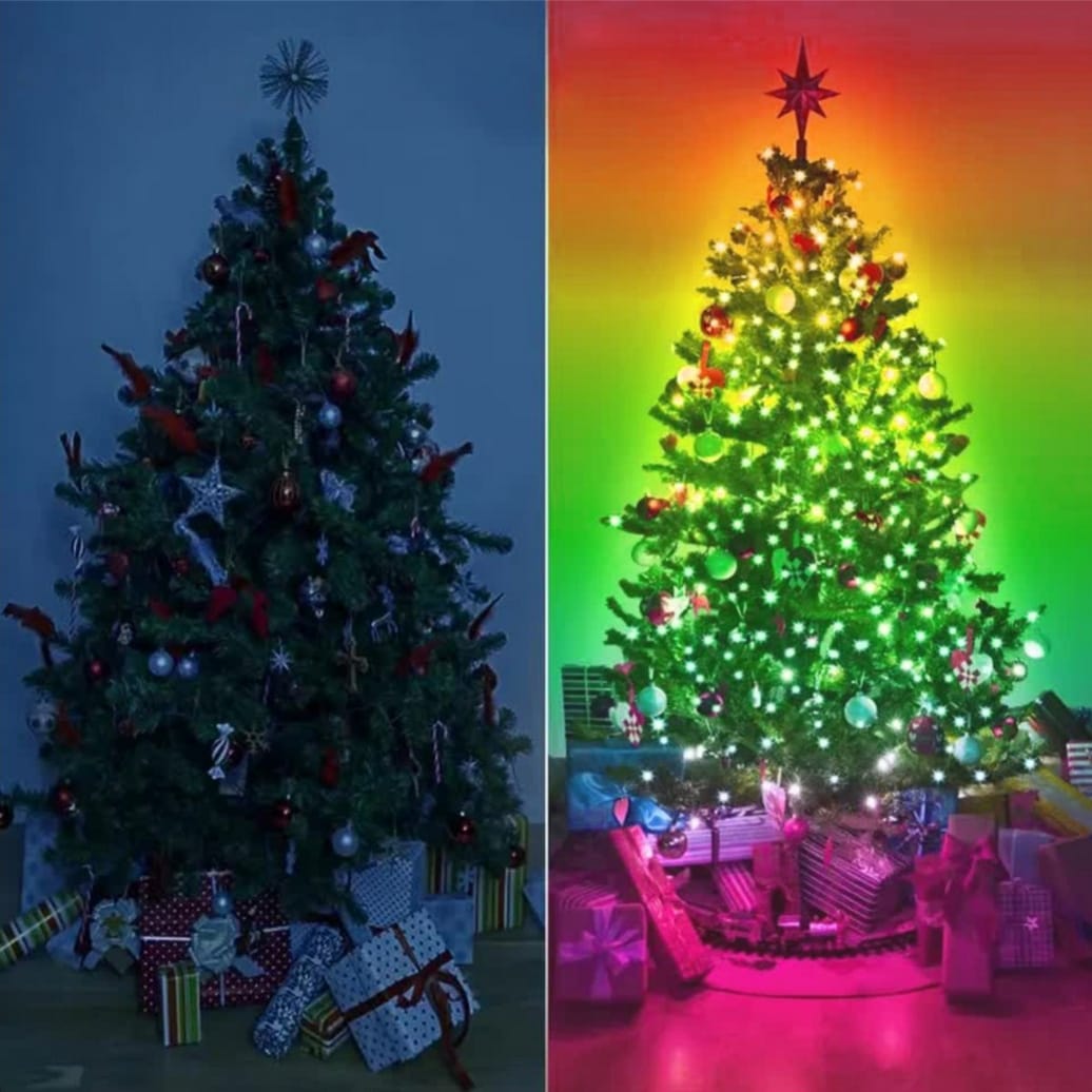 LAMPKI CHOINKOWE 200 LED RGB WIFI SMART USB APLIKACJA TAŚMA MULTIKOLOR 20M - obrazek 2