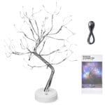 ŚWIECĄCE DRZEWKO ŚWIĄTECZNE 108 LED BONSAI LAMPKA NOCNA PROGRAMATOR MULTIKOLOR DEKORACJA OZDOBA 50CM