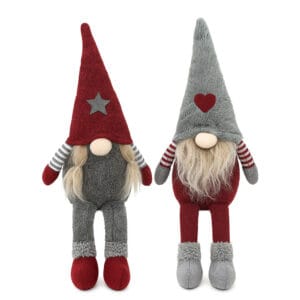 SKRZAT KRASNAL ŚWIĄTECZNY GNOM POD CHOINKĘ ZABAWKA MIKOŁAJ OZDOBA ŚWIĄTECZNA 40CM