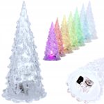 ŚWIECĄCA CHOINKA LED LAMPKA DEKORACYJNA FIGURKA DEKORACJA OZDOBA ŚWIĄTECZNA