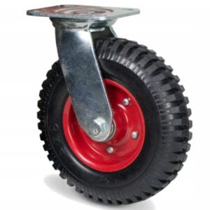 KOŁO PEŁNE KÓŁKO OBROTOWE SKRĘTNE DO WÓZKA TACZKI PŁYTKA FI 200