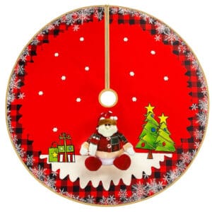 DYWANIK POD CHOINKĘ MATA DYWAN NA PREZENTY OKRĄGŁY DUŻY 80CM