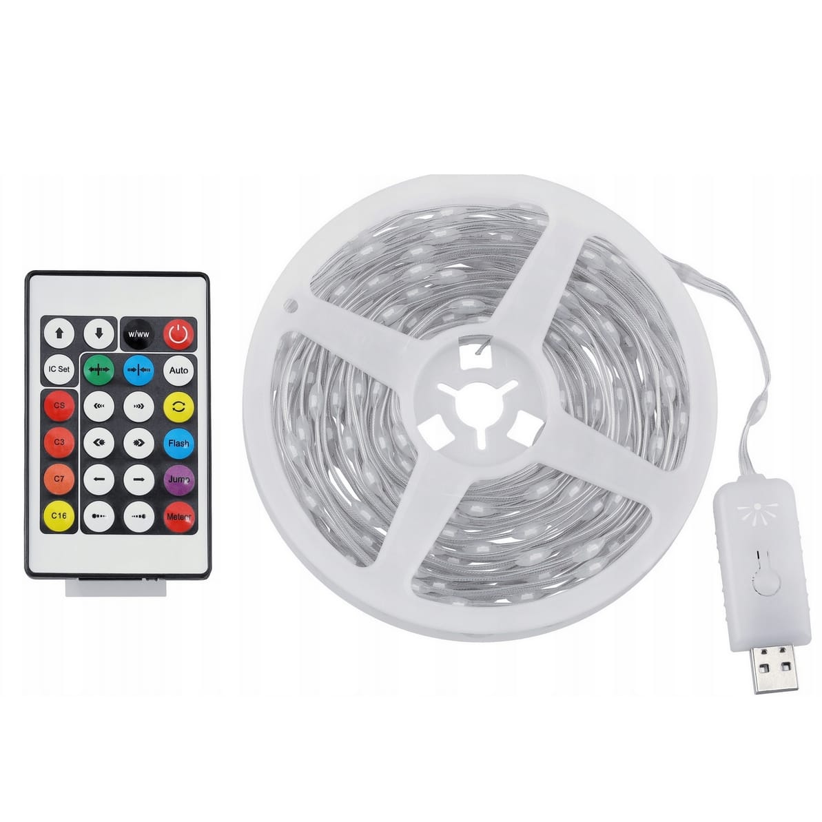 LAMPKI CHOINKOWE 50 LED RGB WIFI SMART USB APLIKACJA TAŚMA MULTIKOLOR 5M - obrazek 8