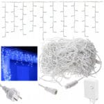 SOPLE 500 LED GRUBE ZEWNĘTRZNE LAMPKI NIEBIESKI IP44 PROGRAMATOR 8 TRYBÓW 17M PREMIUM