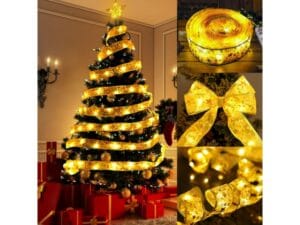 Świąteczna wstążka LED 10 m 100 LED