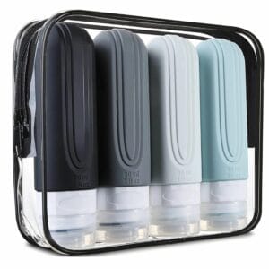 SILIKONOWE BUTELKI PODRÓŻNE DO SAMOLOTU 100ML