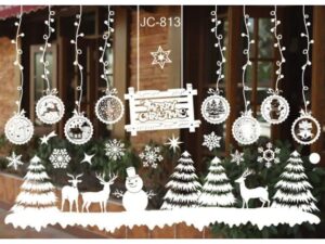 Świąteczne naklejki okienne JC-813