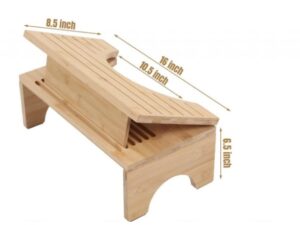 Ergonomiczny podnóżek 2w1 bambus
