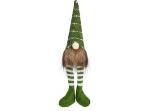 Świąteczny skrzat dekoracyjny zielony