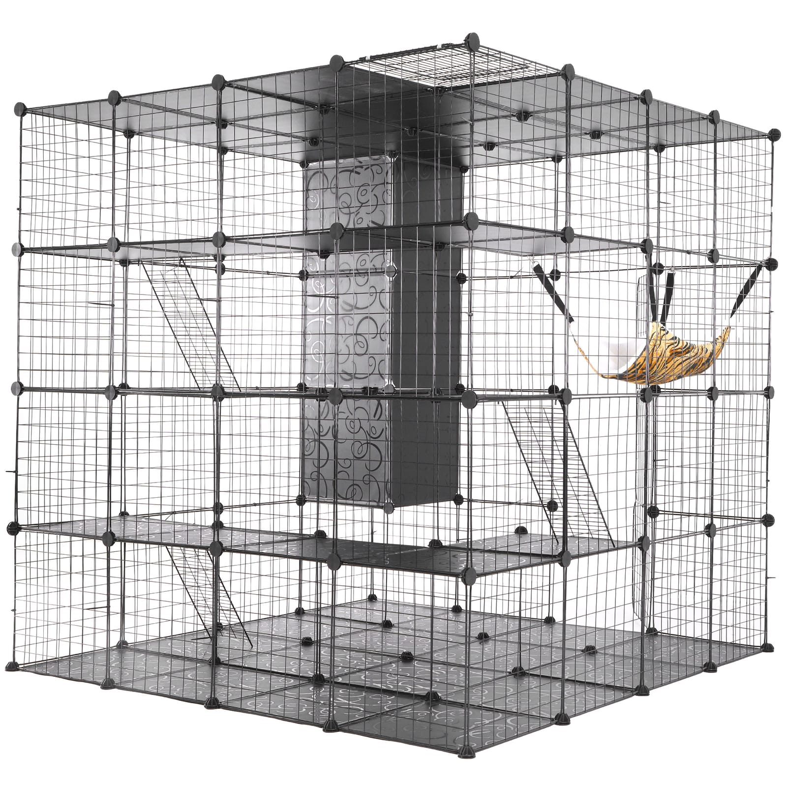 KOJEC KLATKA WYBIEG ZAGRODA DLA MAŁYCH ZWIERZĄT KRÓLIKÓW ŚWINKI KOTA PSA SZCZENIĄT 144X144X144CM - obrazek 7