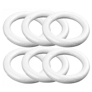 KOŁO STYROPIANOWE OPONKA STYROPIANOWA WIANEK ZE STYROPIANU DEKORACJA OZDOBA ŚWIĄTECZNA 1SZT 35CM