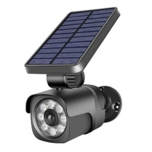 ATRAPA KAMERY ZEWNĘTRZNEJ SOLARNA LED LAMPA LAMPKA Z CZUJNIKIEM RUCHU ZMIERZCHU