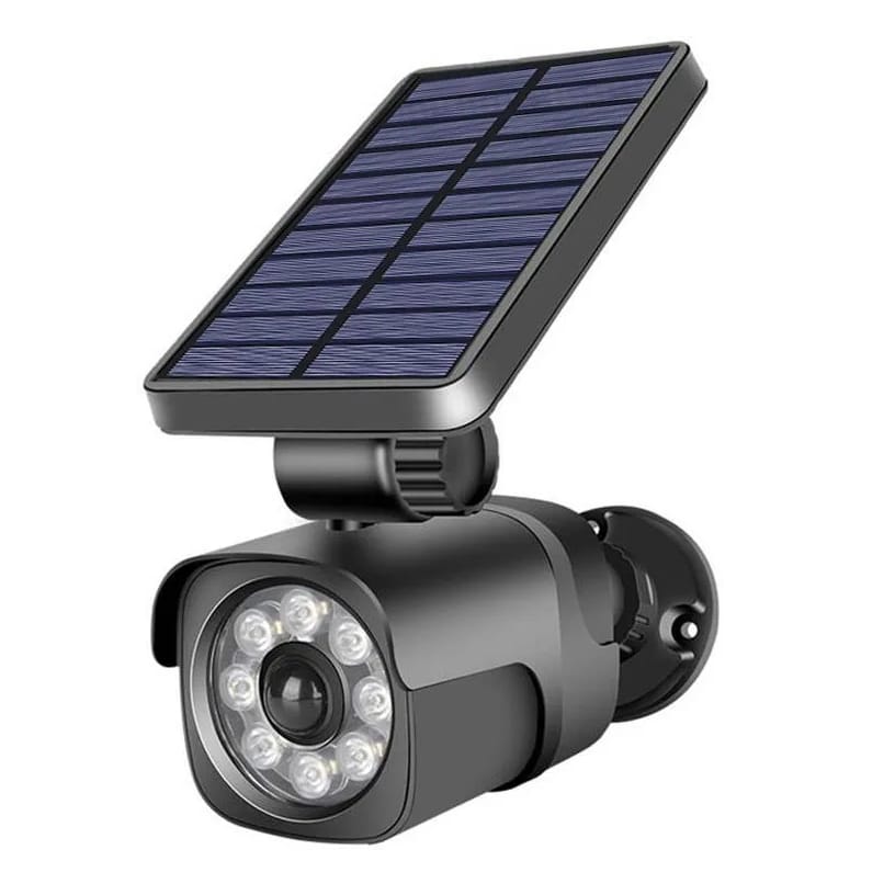 ATRAPA KAMERY ZEWNĘTRZNEJ SOLARNA LED LAMPA LAMPKA Z CZUJNIKIEM RUCHU ZMIERZCHU