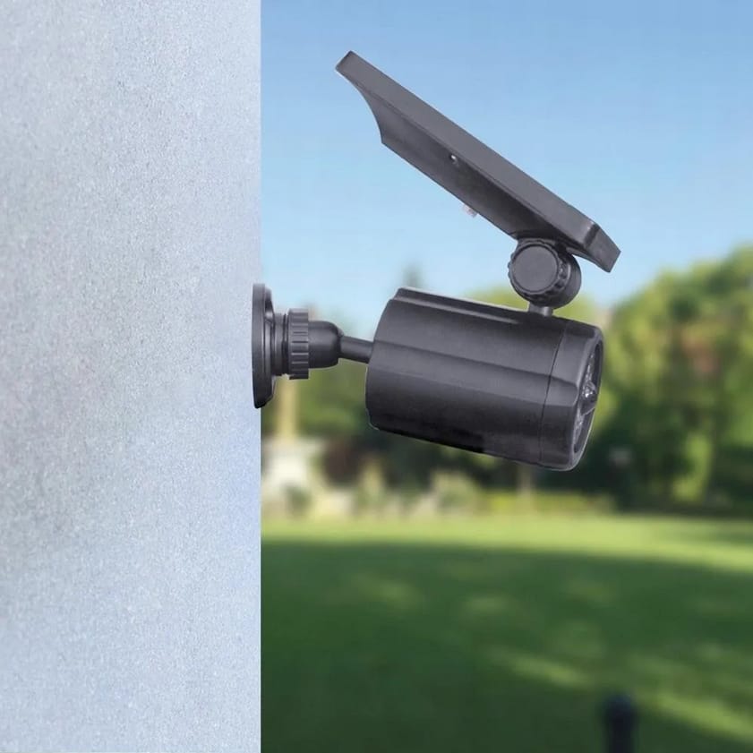 ATRAPA KAMERY ZEWNĘTRZNEJ SOLARNA LED LAMPA LAMPKA Z CZUJNIKIEM RUCHU ZMIERZCHU - obrazek 3