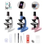 MIKROSKOP NAUKOWY OPTYCZNY LABORATORYJNY 3 OBIEKTYWY ZOOM 300X-1200X ZESTAW