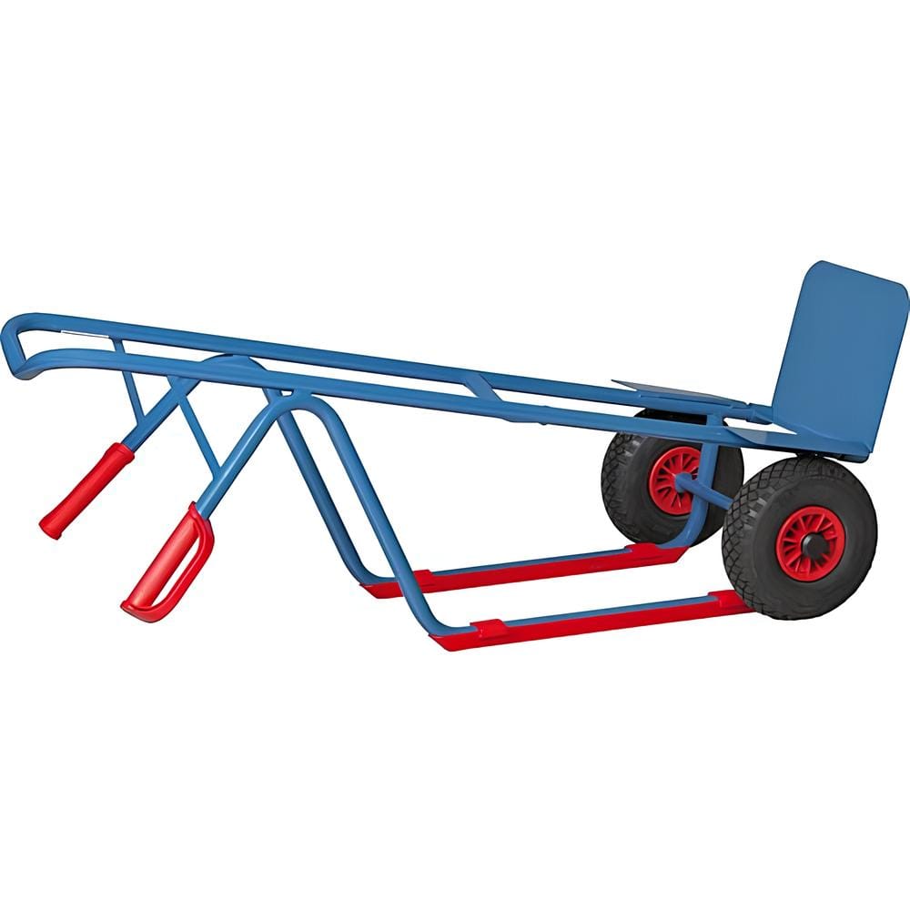 WÓZEK TRANSPORTOWY MAGAZYNOWY STALOWY MŁYNARKA PODWÓJNA PLATFORMA 300KG - obrazek 5