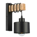 DREWNIANY KINKIET ŚCIENNY LED