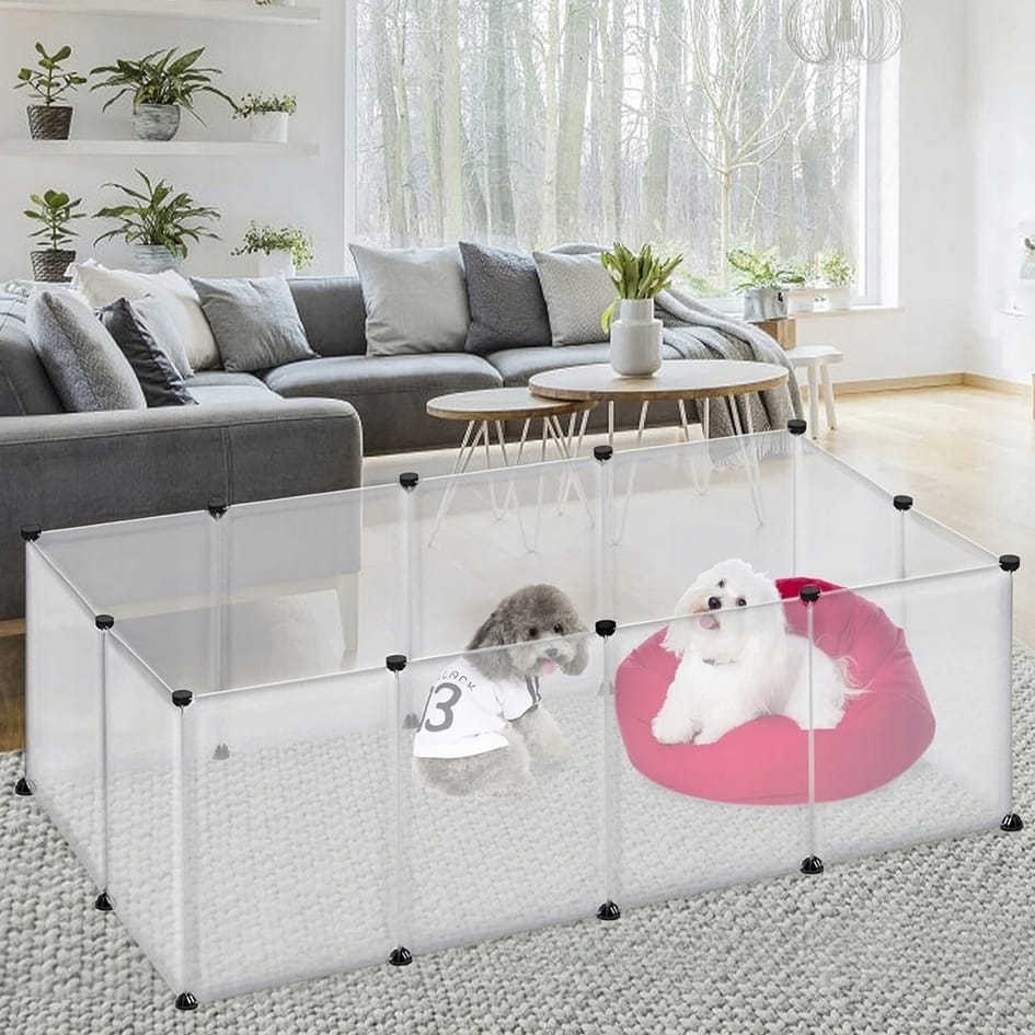KOJEC KLATKA WYBIEG ZAGRODA DLA MAŁYCH ZWIERZĄT KRÓLIKÓW ŚWINKI KOTA PSA SZCZENIĄT 74X204X104CM - obrazek 4