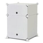 SZAFA MODUŁOWA SZAFKA REGAŁ MEBLE GARDEROBA PÓŁKI BIAŁA POJEMNA DUŻA 2 MODUŁY ELEGANCE