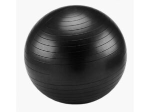 Piłka fitness 65 cm z pompką czarna
