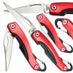 NÓŻ SKŁADANY SCYZORYK WOJSKOWY TAKTYCZNY RATOWNICZY SURVIVAL KARABIŃCZYK 19CM