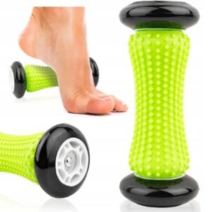 MASAŻER ROLLER NA OSTROGĘ PIĘTOWĄ ZAPALENIE POWIĘZI ROLKA DO REHABILITACJI